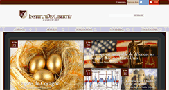 Desktop Screenshot of institutdeslibertes.org