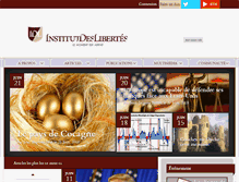 Tablet Screenshot of institutdeslibertes.org